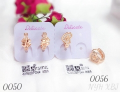 Irregular style gold earring