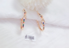 Simple style gold earring