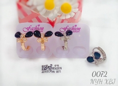 Black gen exquisite butterfly earring