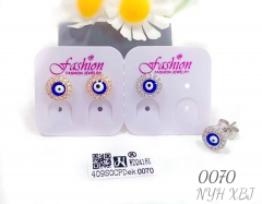 Blue Eye style eye-catching earrings