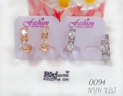 Artificial gemstone exquisite earring