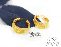 Simple style gold earring