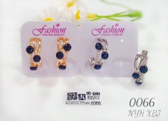 Irregular style blue pearl earring