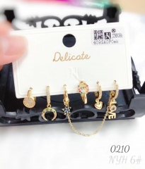 Irregular style gem exquisite earring