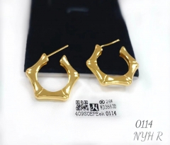 Irregular style gold/silver earring