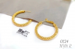 Thread style simple gold/silver earrings