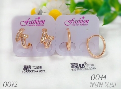 Irregular style gem earring