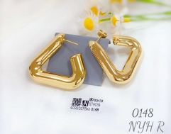 Simple style gold/silver earring