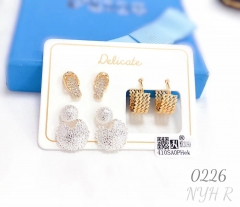 Simple style bright earring