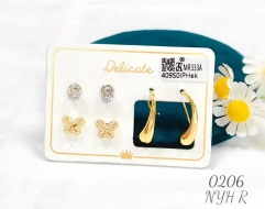 Irregular fashion gold earring