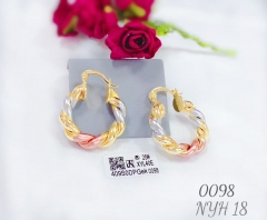 Oil painting color matching tready earrings