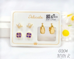 Artificial gemstone hot sale earring