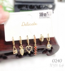 Irregular style exquisite gem earring