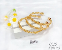 Vine Wrap Style Gold Bracelet Set