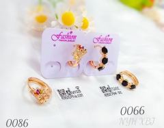 Artificial gemstone exquisite earring