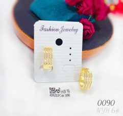 Artificial gemstone exquisite earring