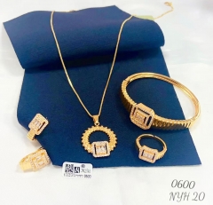 Exquisite popular gold jewelry set