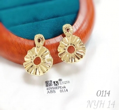 Irregular style polishing pendant earring