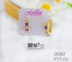 Artificial gemstone exquisite earring