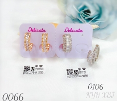 Artificial gemstone exquisite earring