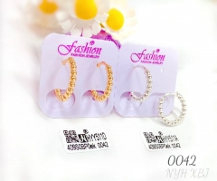 Beads style shiny earring