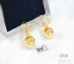 Beads hot sale gold color earring