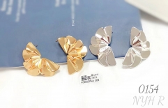 Irregular style polishing earring