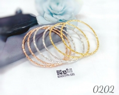 Shiny Polished Colorful Style Bracelet Set