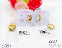 Colorful fashion gold color earring