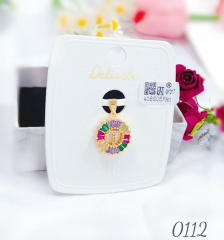 T letter colorful trendy pendant