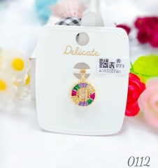 H letter colorful trendy pendant