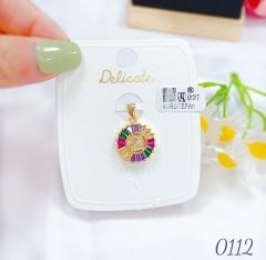 Z letter colorful trendy pendant