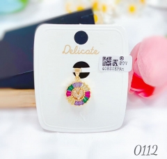 V letter colorful trendy pendant