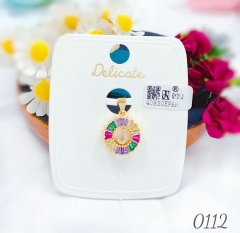 J letter colorful trendy pendant