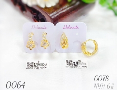 Artificial gemstone exquisite earring