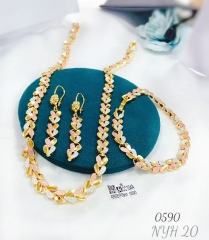 Shiny irregular oil painting color jewelry set