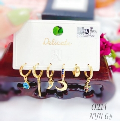 Irregular style gem fashion earring