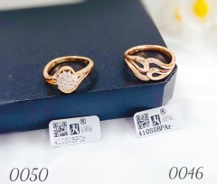 Irregular rose gold color ring