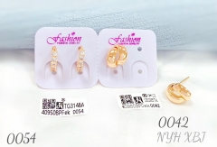 Irregular style gem earring