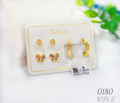 Irregular style gem earring