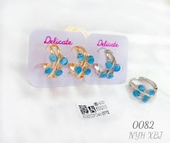 New style exquisite dark blue earrings