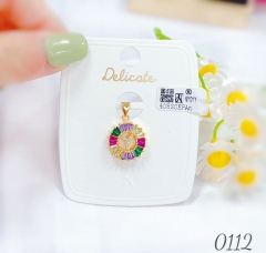 Y letter colorful trendy pendant