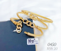 Thread style hollow exquisite bangle set