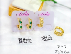 Artificial gemstone exquisite earring