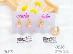 Fashion bright rose gold color earring