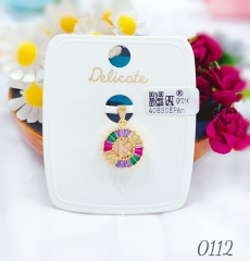 K letter colorful trendy pendant