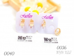 Fashion bright rose gold color earring