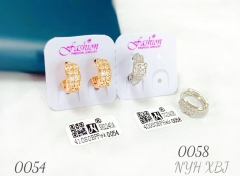 Artificial gemstone exquisite earring