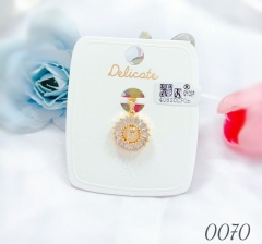 P letter dazzling fine pendant