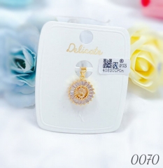 S letter dazzling fine pendant